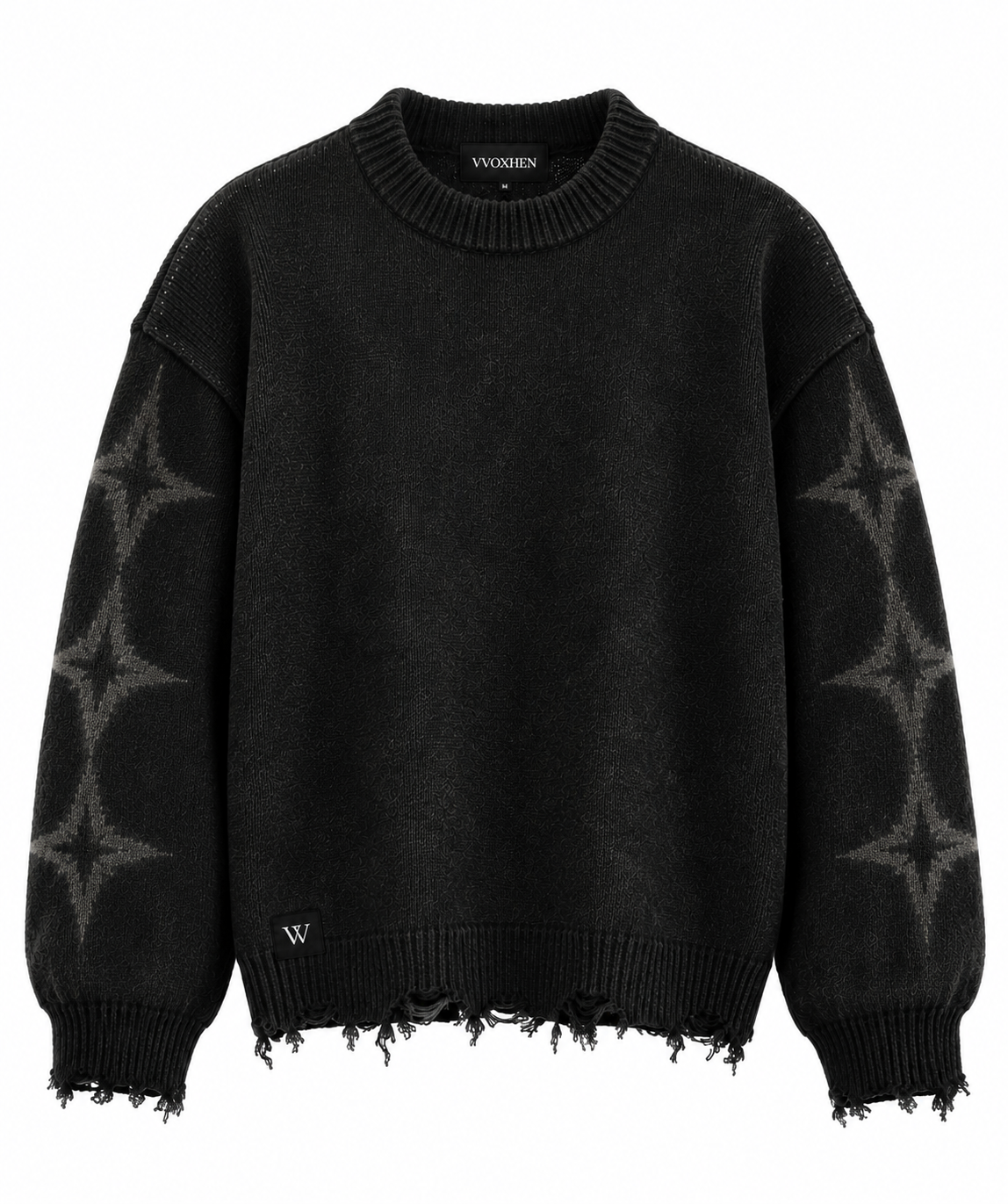 STARWASH Distressed Knit - Black